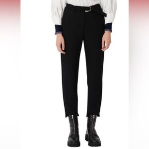 Maje women’s size 40 black pants wool blend size medium